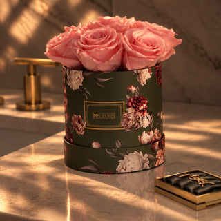 SMALL GLOBE ANTONIA - GREEN & PEONY