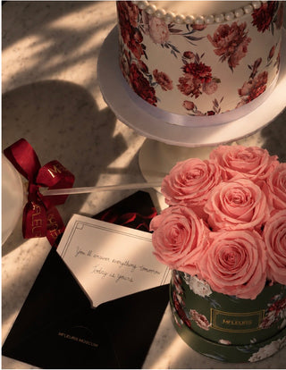 ANTONIA BIRTHDAY PACKAGE | 7 Eternal Roses | pre-order 48h